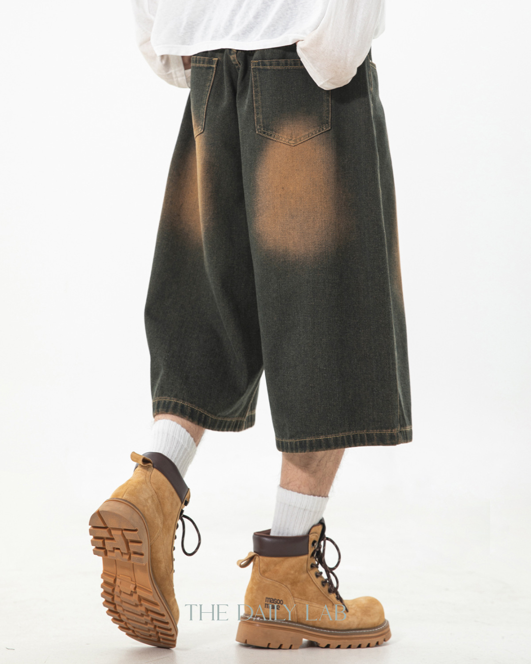 Archive Fade Denim Shorts in Vintage Blue