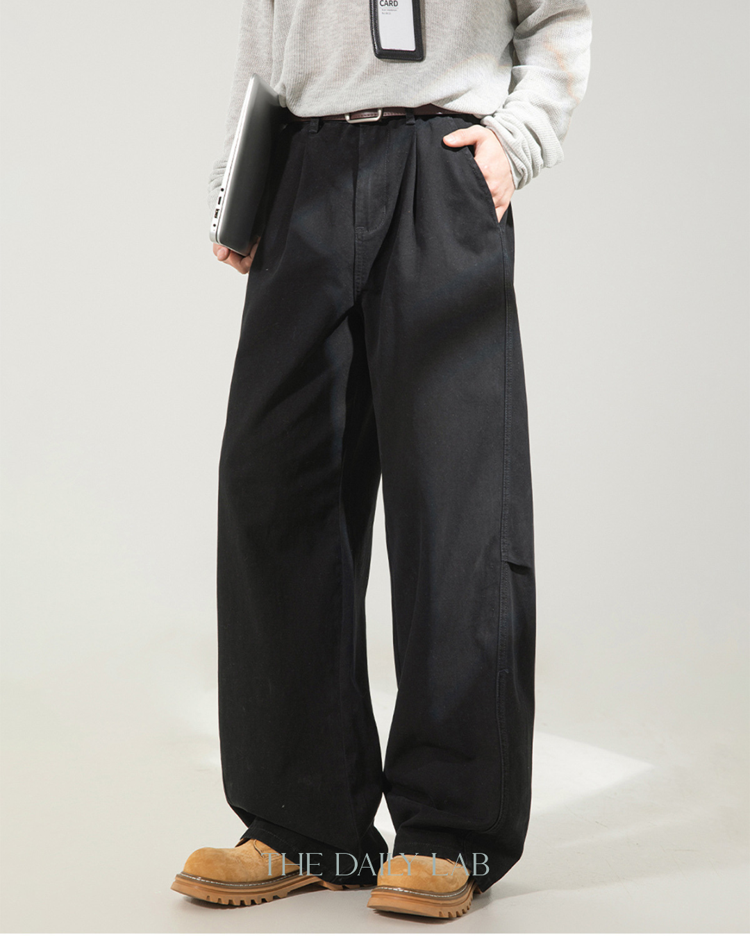Heritage Utility Straight Pants in Black