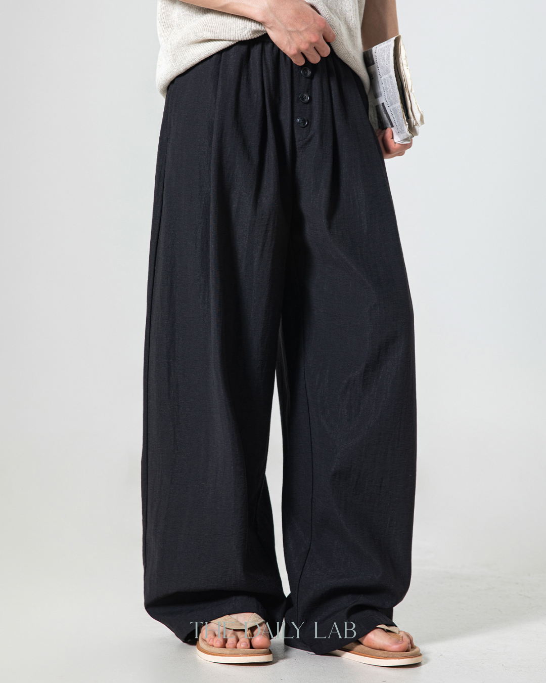Breeze Drape Trousers in Black