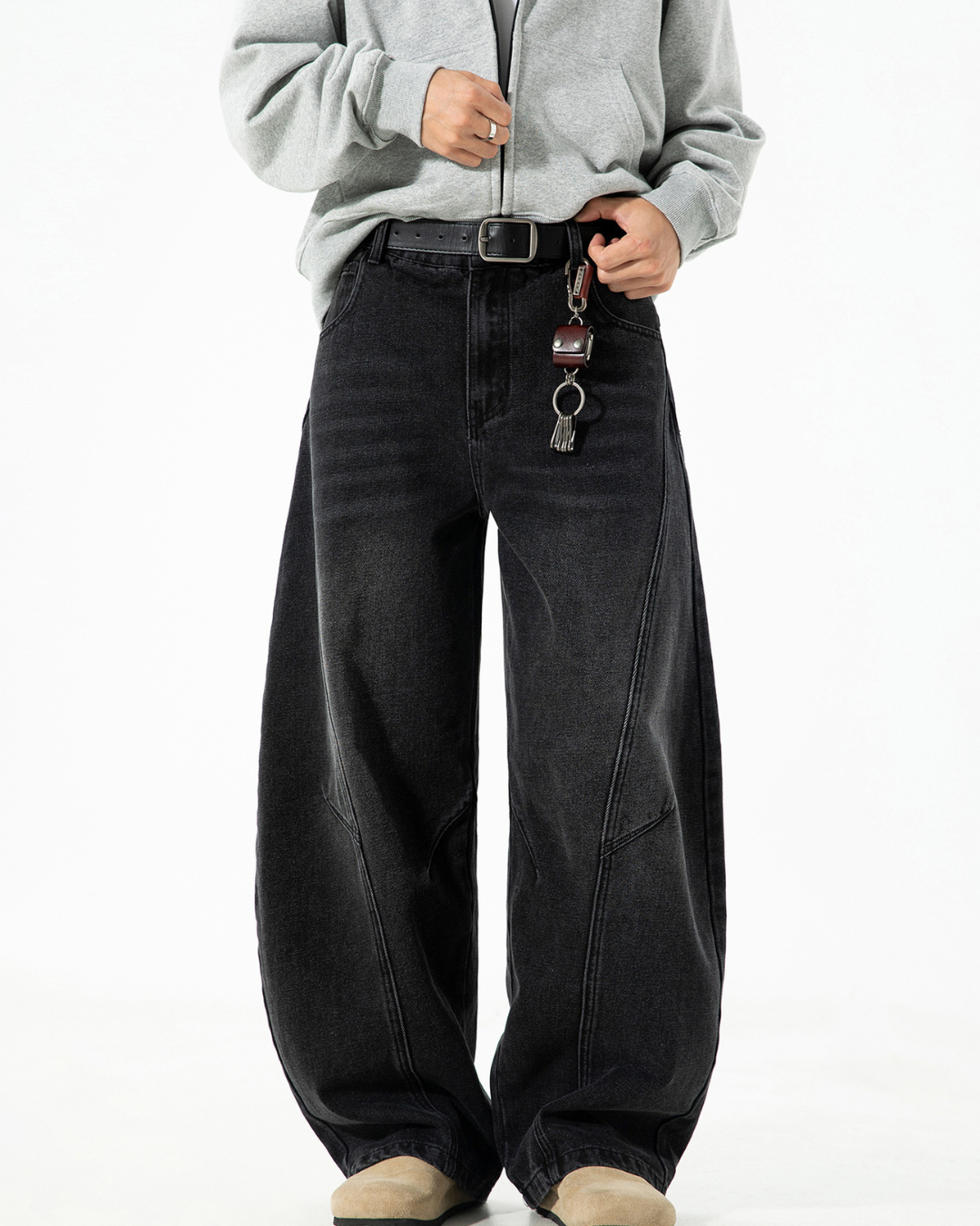 Washed Blade Jeans In Black