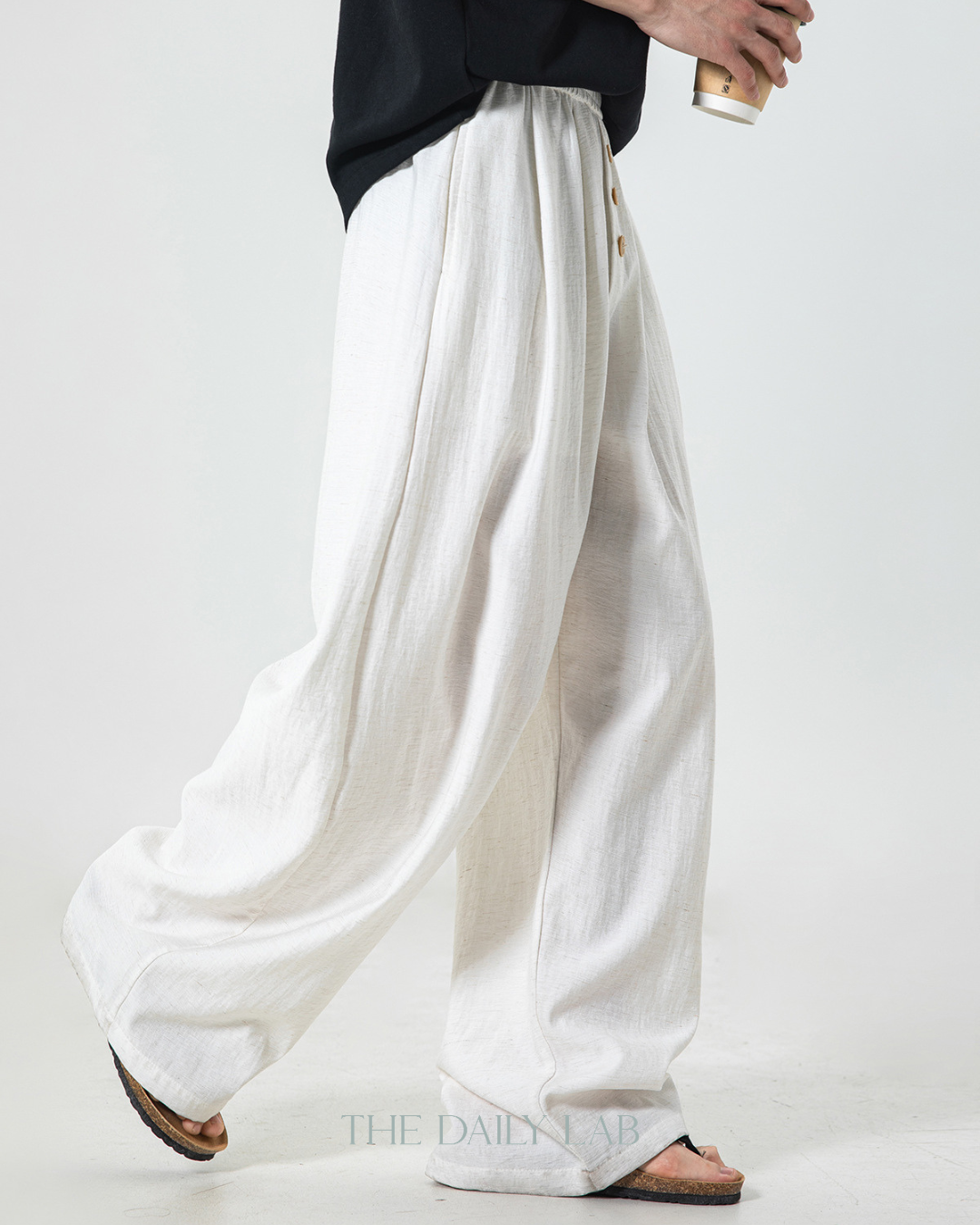 Breeze Drape Trousers in White