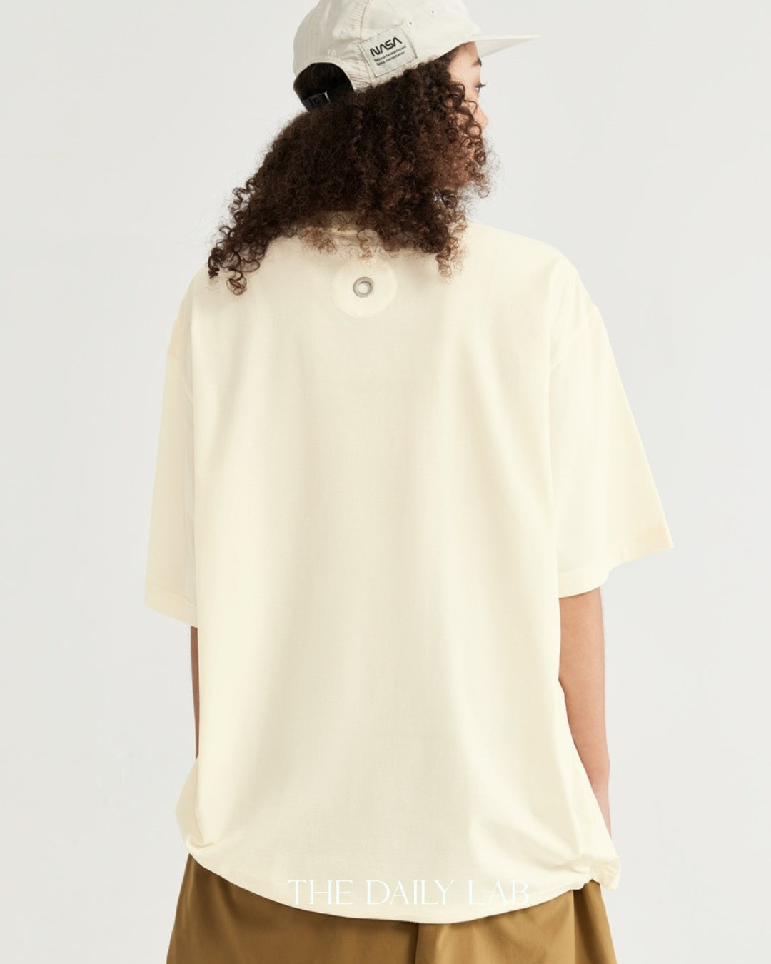 Relaxed Pocket Loose Tee in White