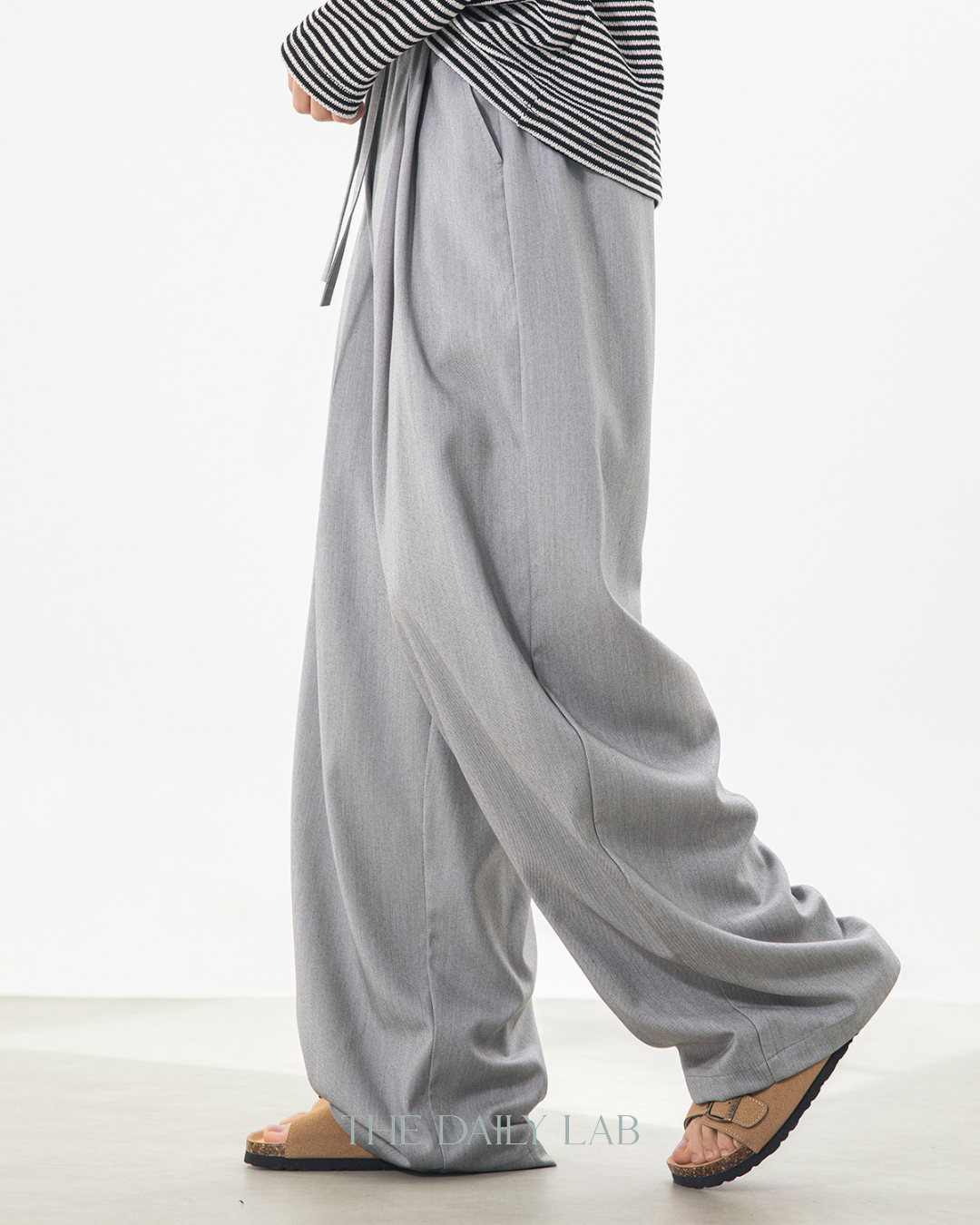 Refined Pleat Trousers in Grey