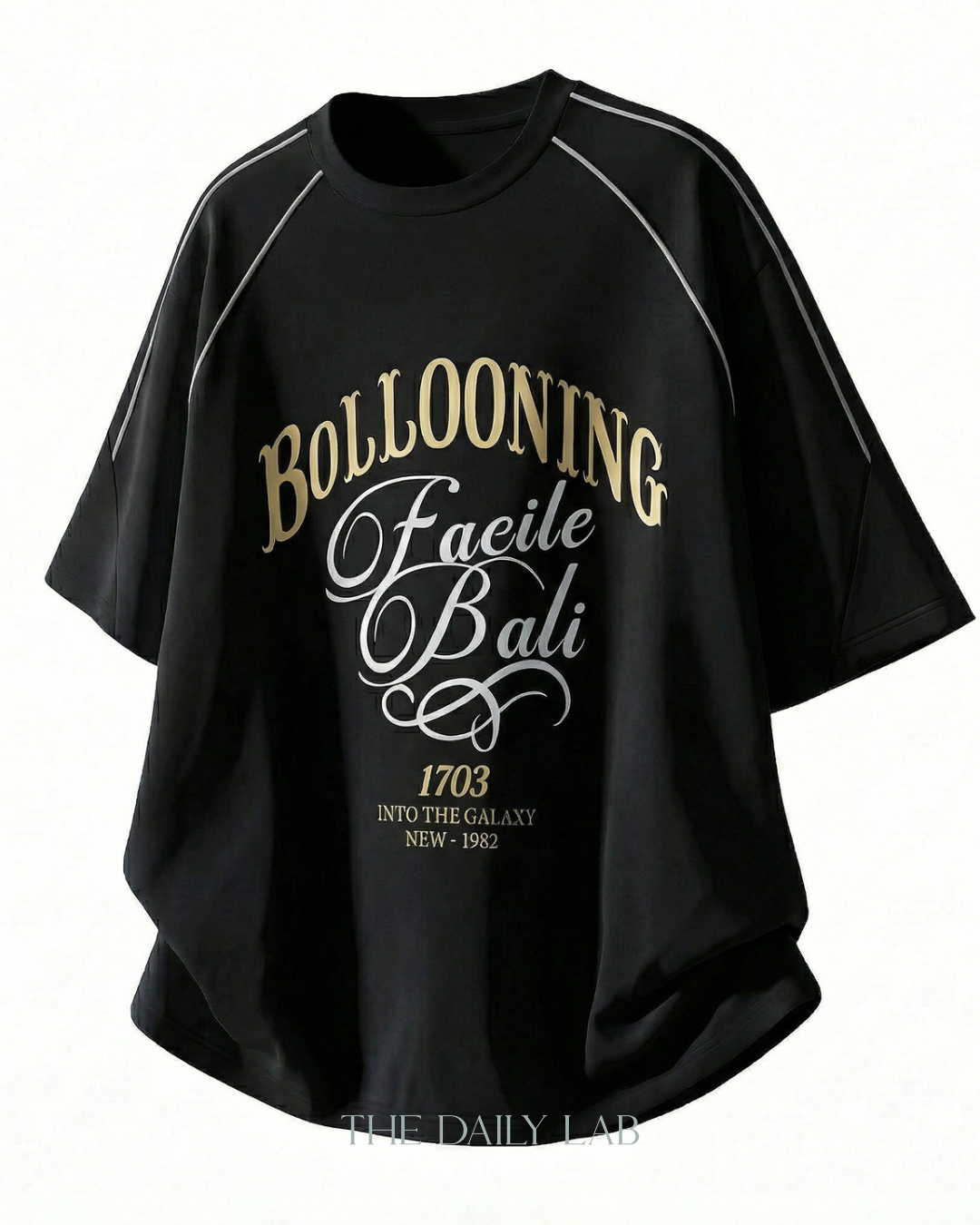 Reflect Motion Oversized Tee in Black