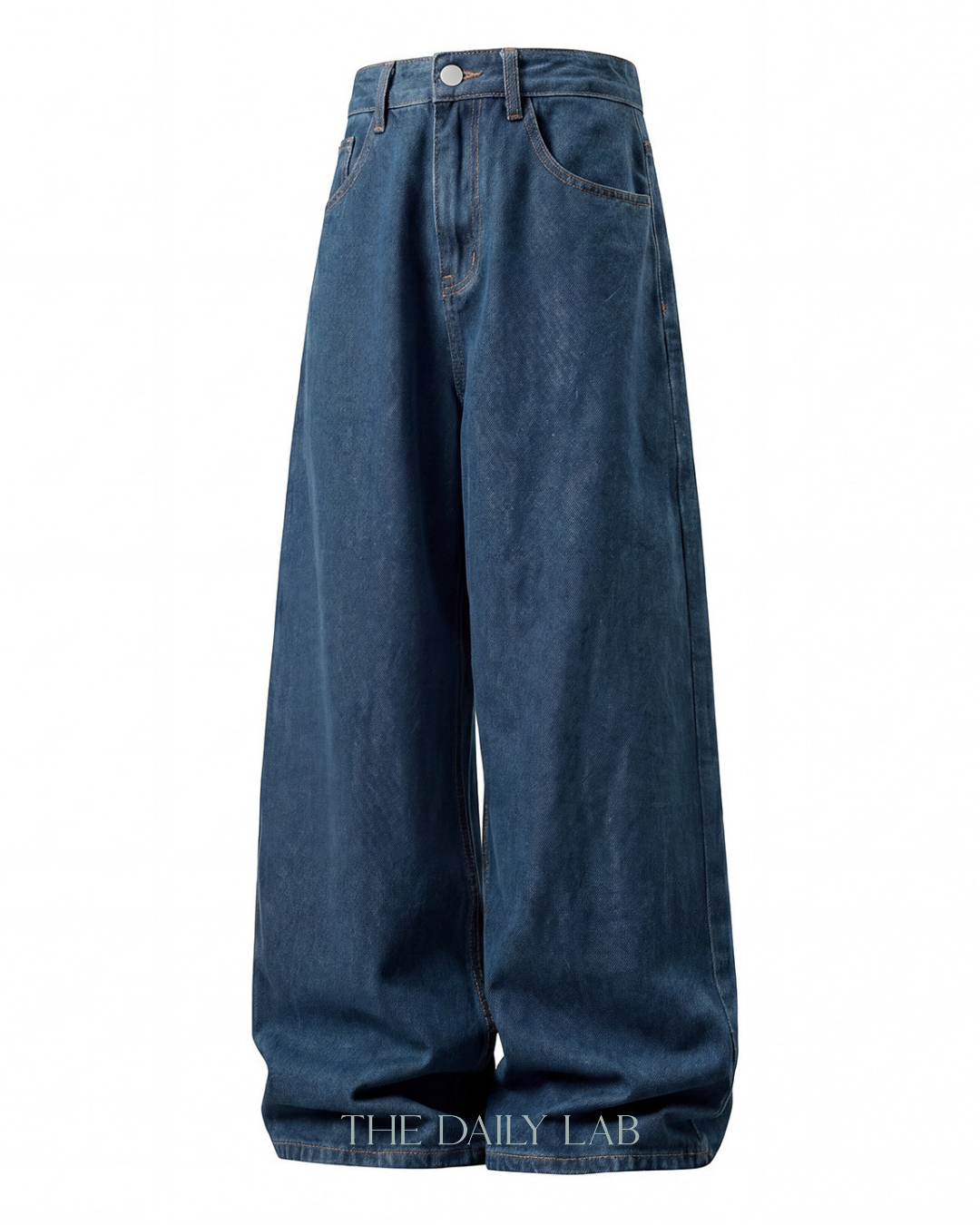 Vintage Streetwear Loose-Fit Jeans in Blue