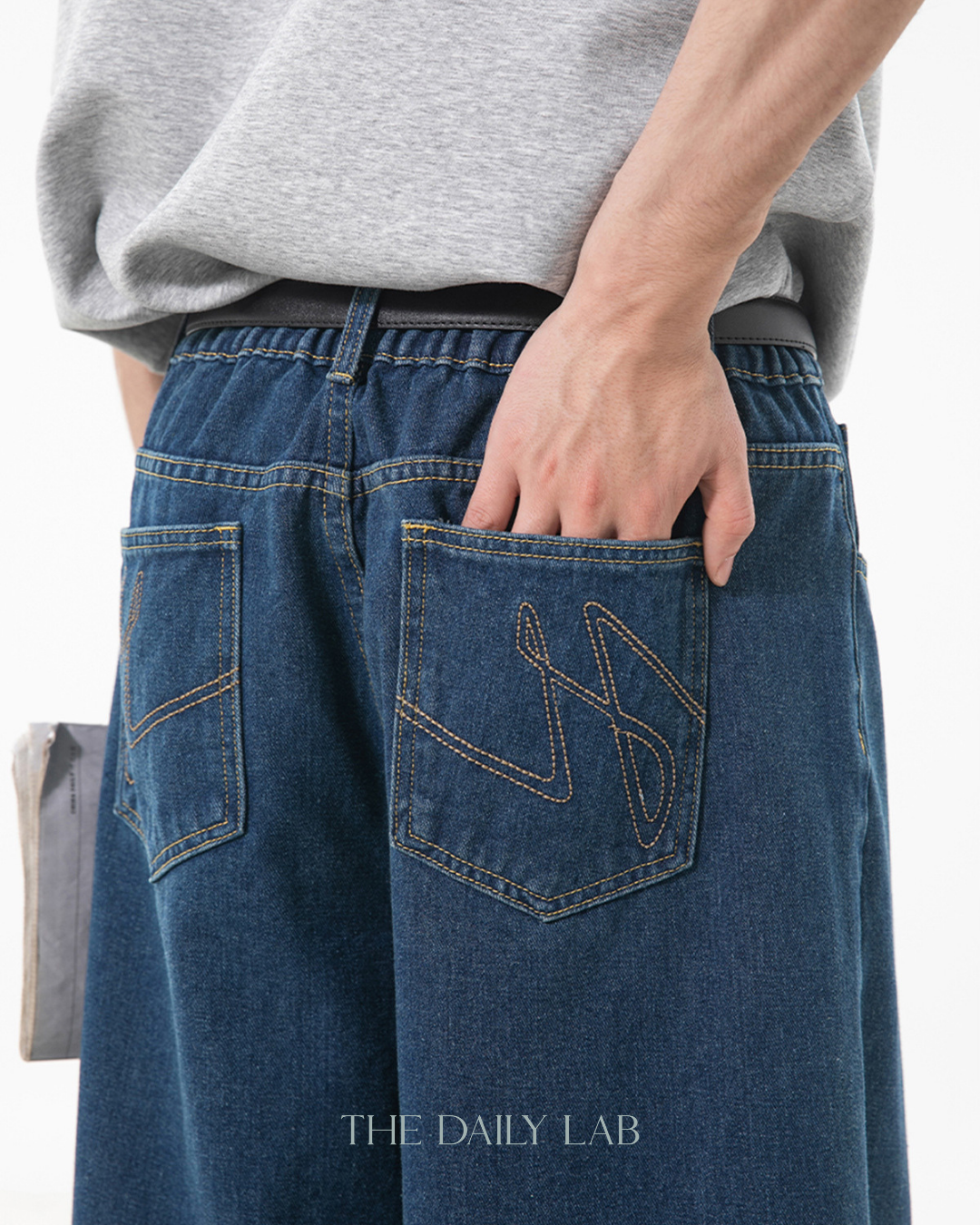 Vintage Streetwear Loose-Fit Jeans in Blue