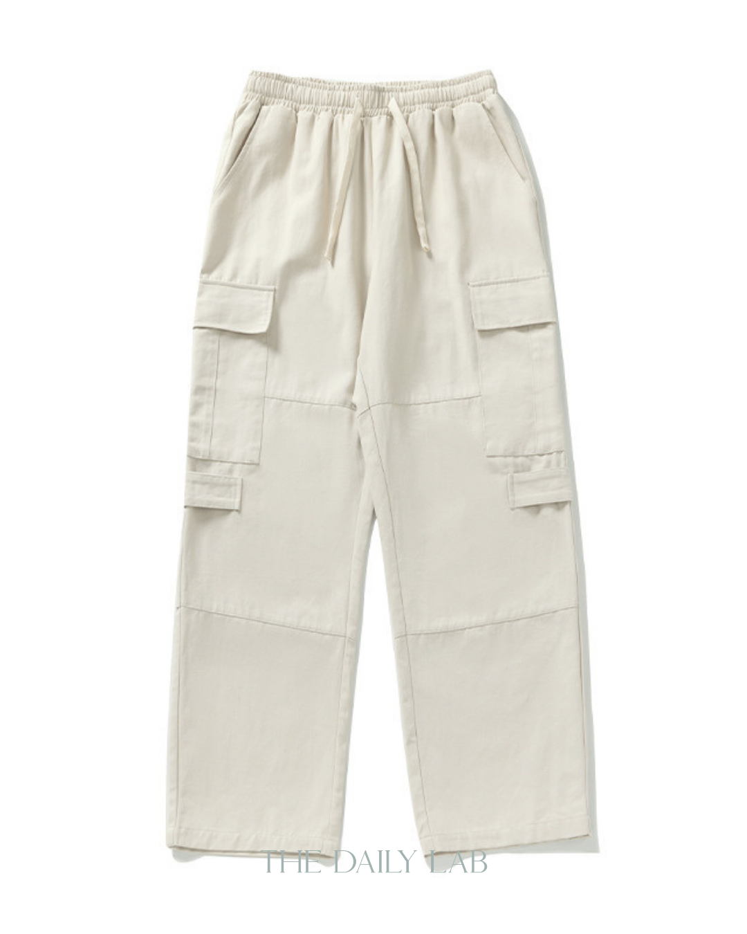 Vintage Utility Straight Pants in Beige