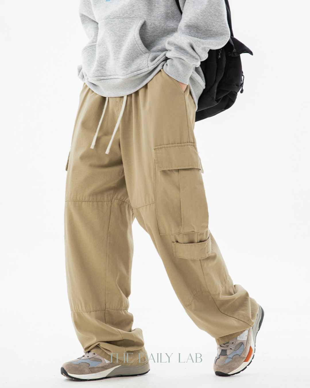 Vintage Utility Straight Pants in Khaki