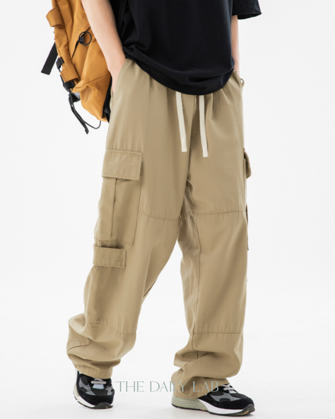 Vintage Utility Straight Pants in Khaki