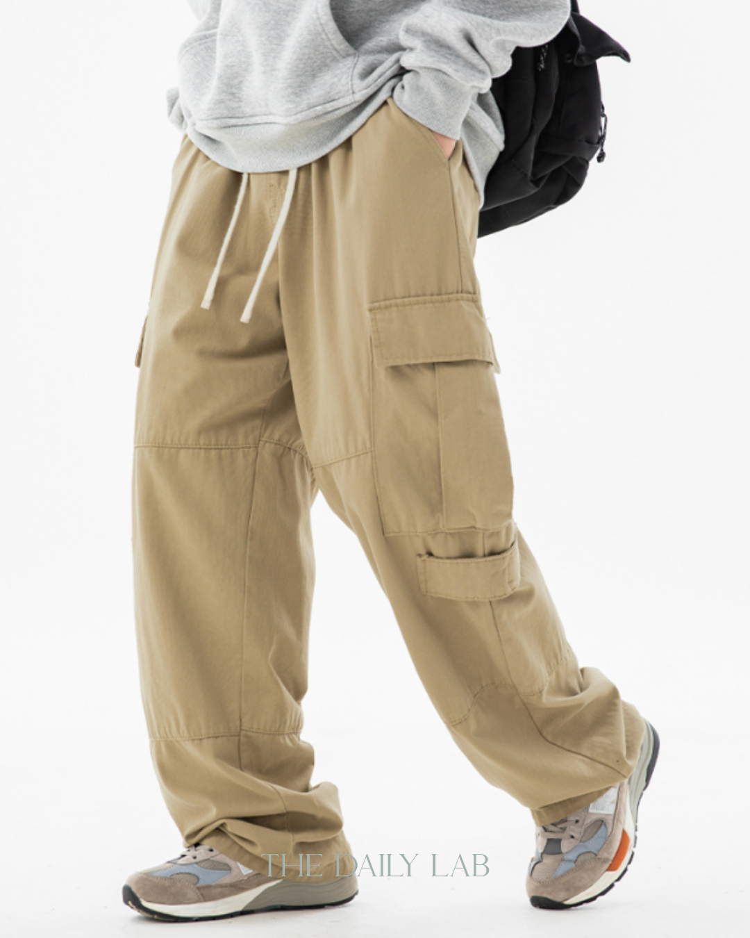 Vintage Utility Straight Pants in Khaki