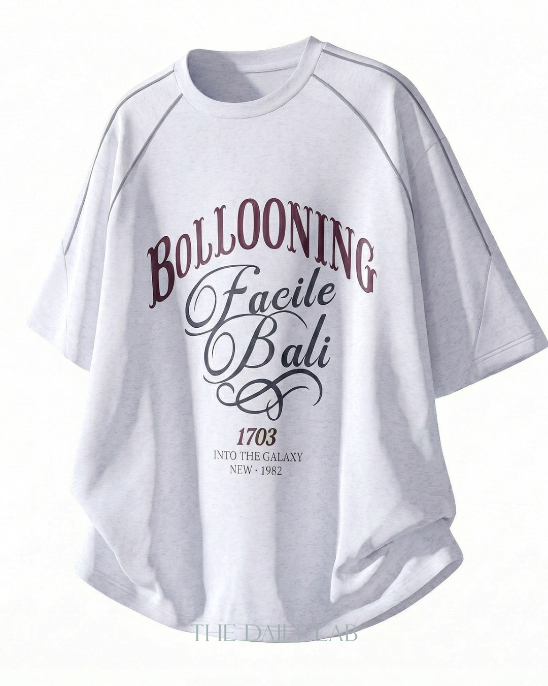 Reflect Motion Oversized Tee in Grey