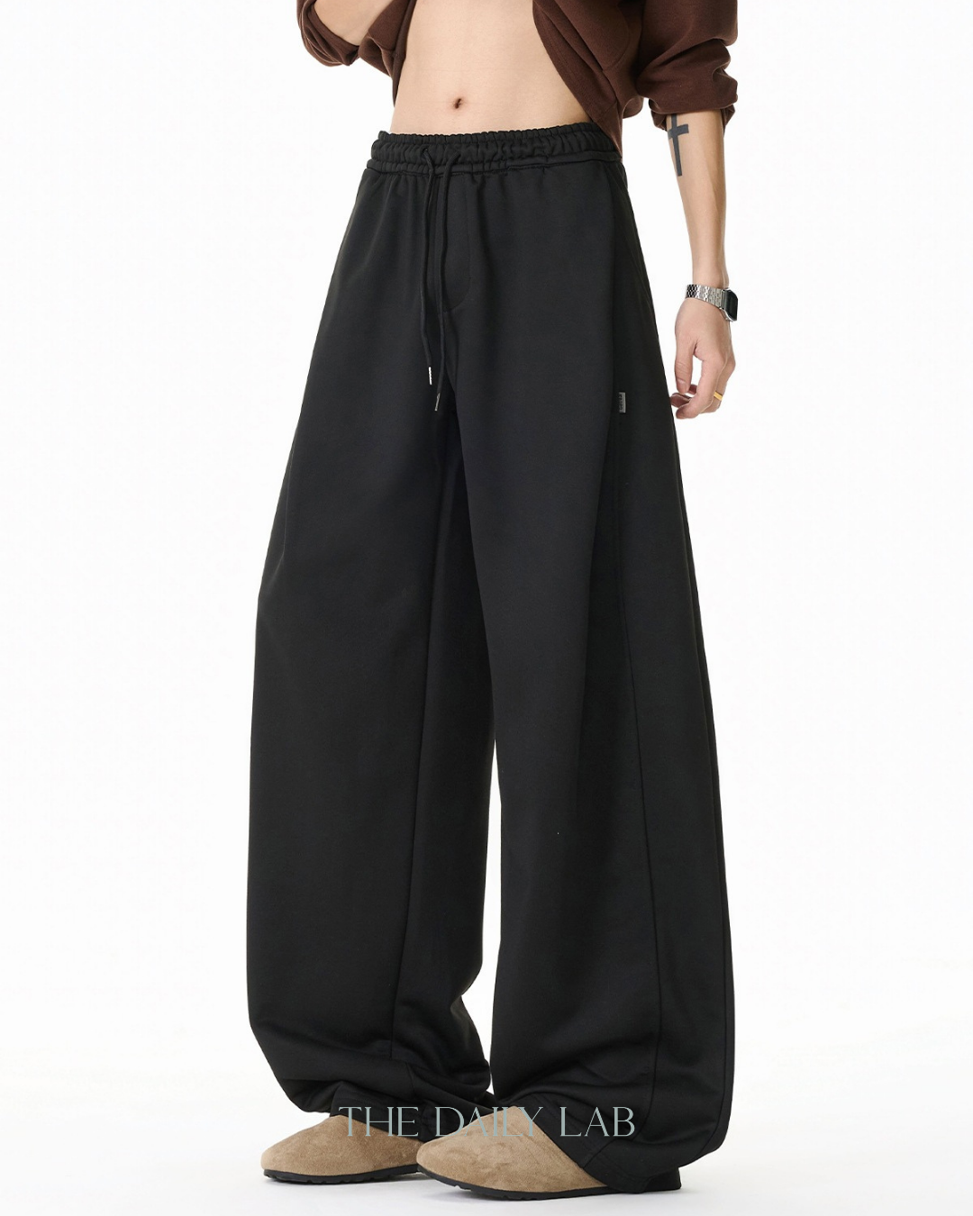 Vintage American Casual Sweatpants in Black