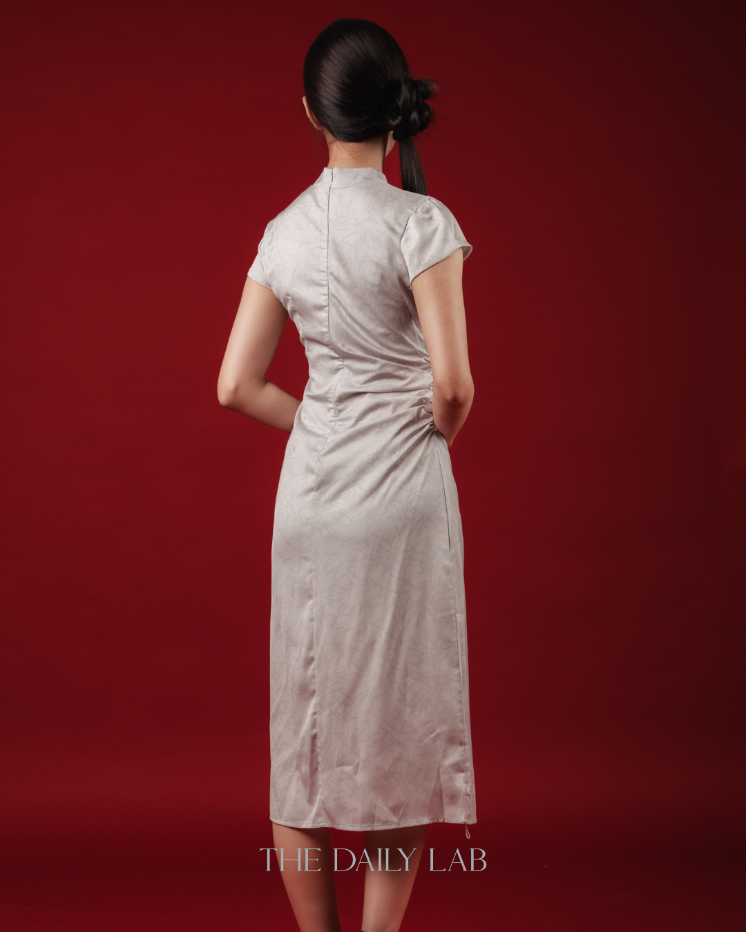 Embroidery Bamboo Oriental Long Dress