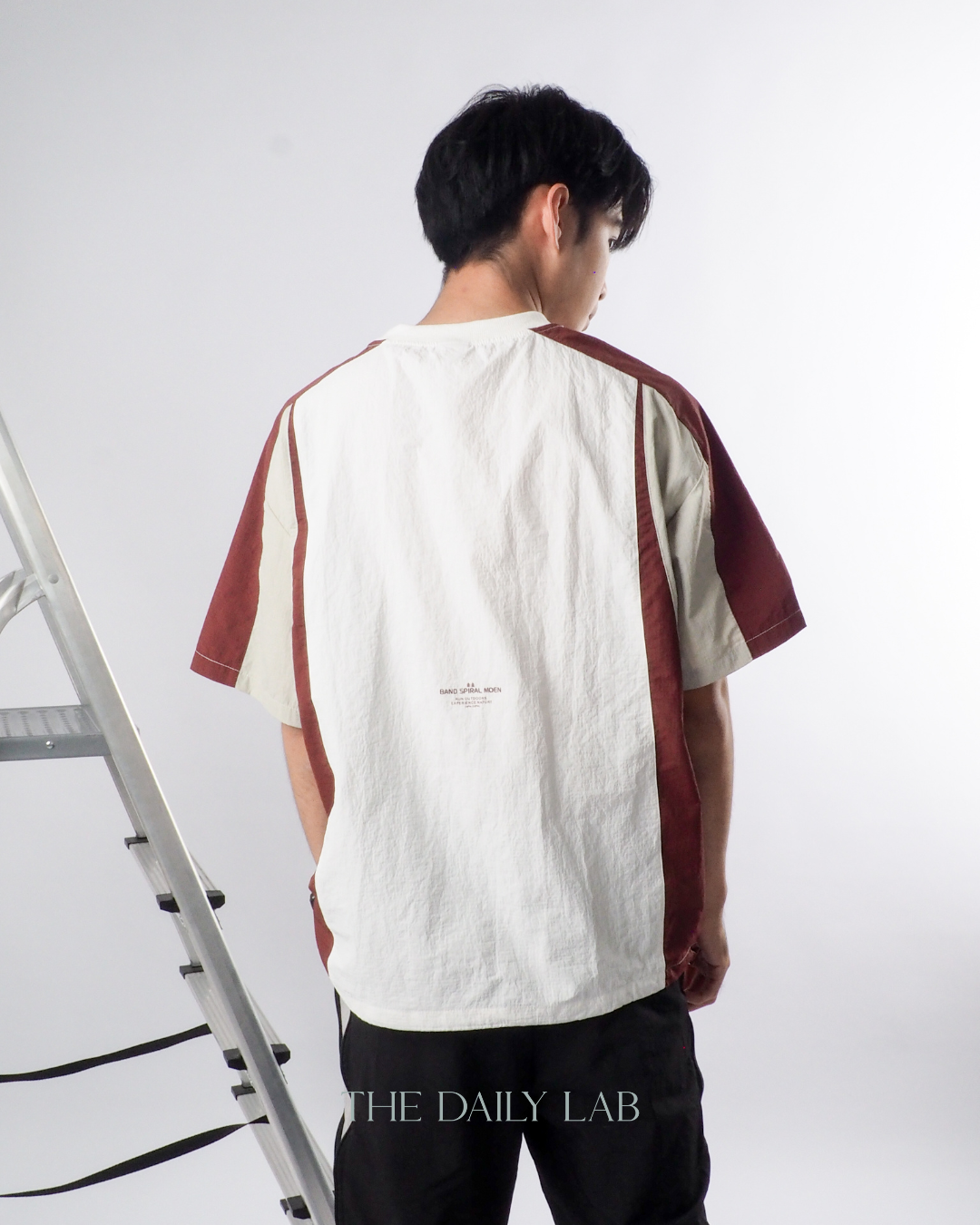 Outdoor Techwear Colorblock T-Shirt in Red