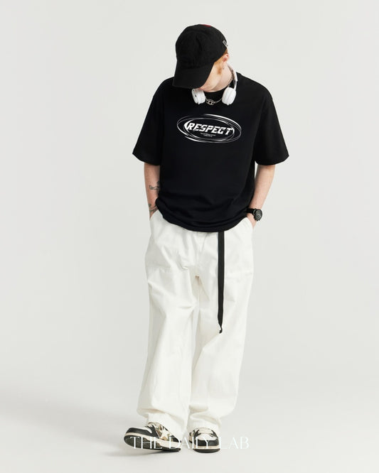 Respect Loose Tee in Black