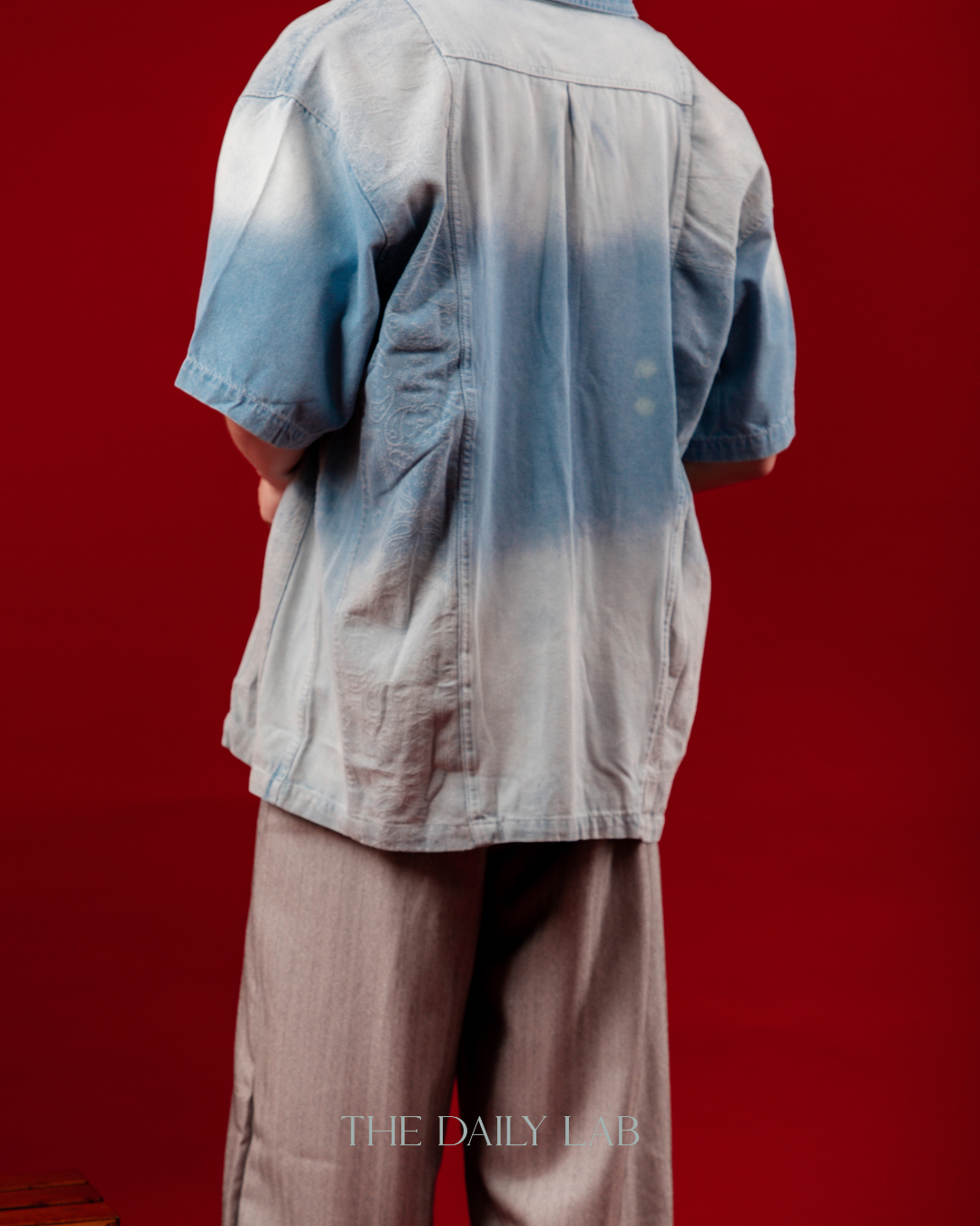 Chinese Style Denim Short Sleeve