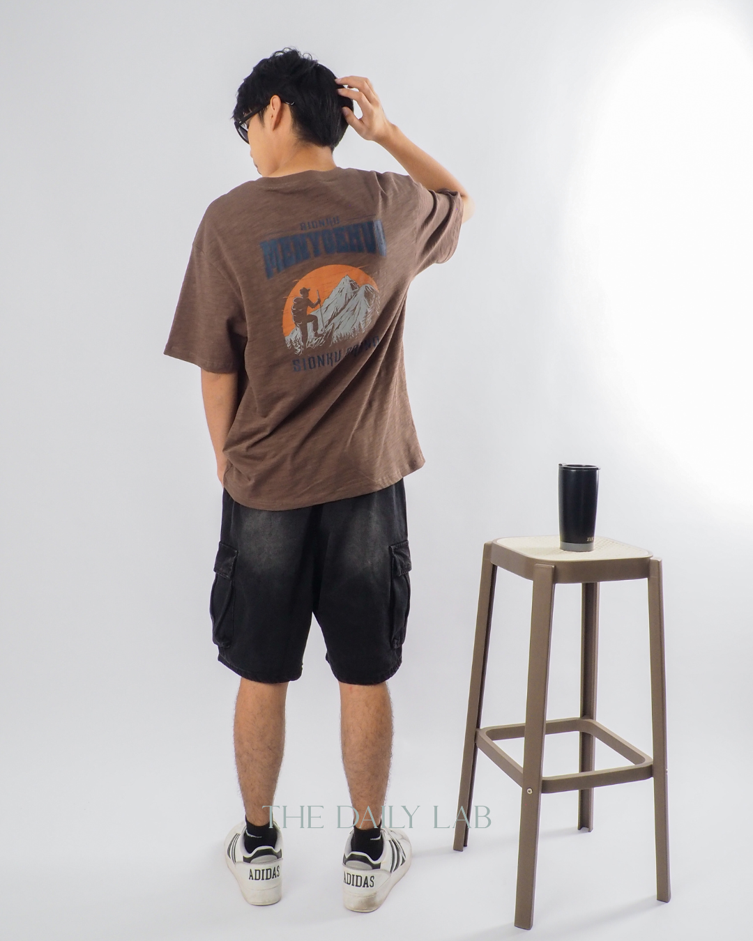 American Style Casual T-Shirt in Brown