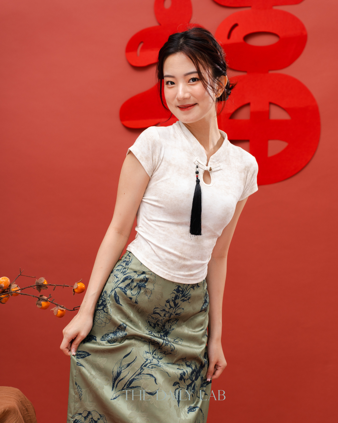 Oriental Elegance Cropped Top