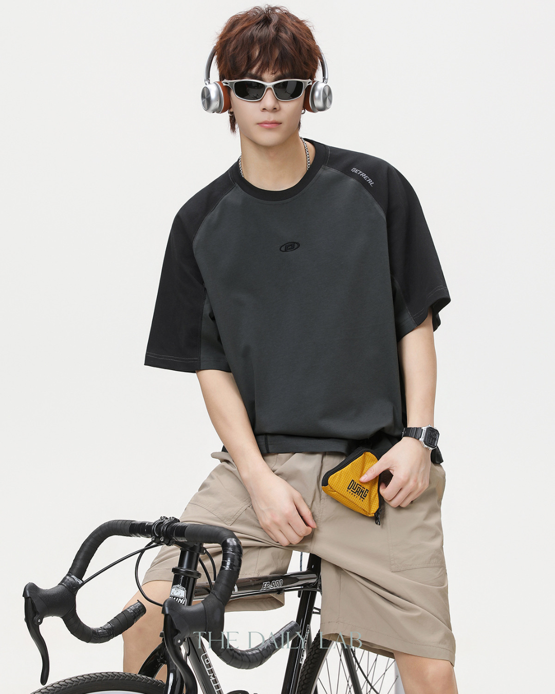 Get Real City Court Tee in Dark Grey
