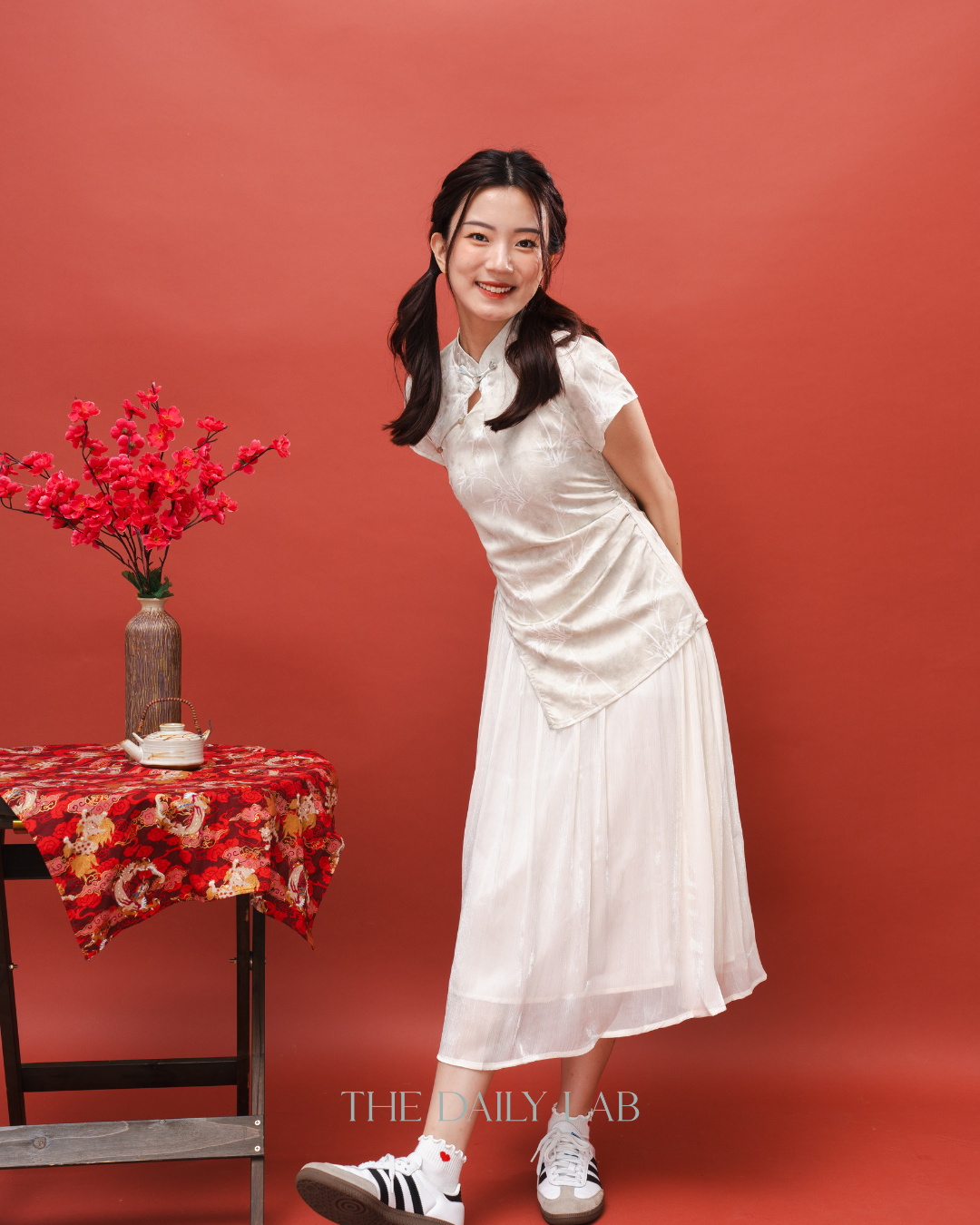 Mint Blossom Qipao Dress