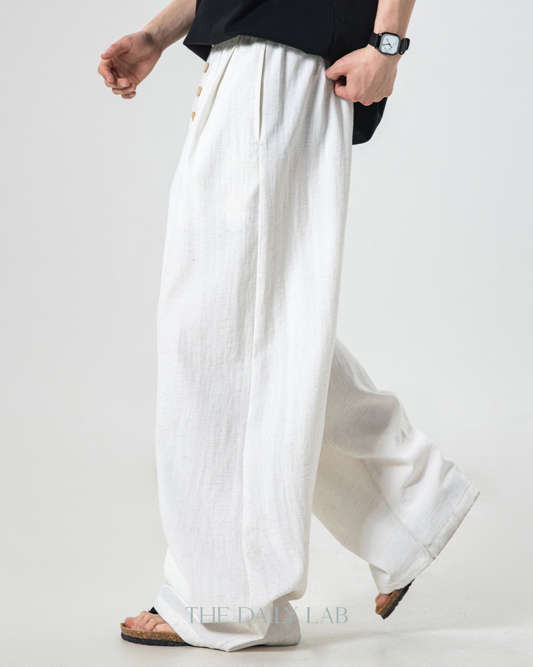 Breeze Drape Trousers in White