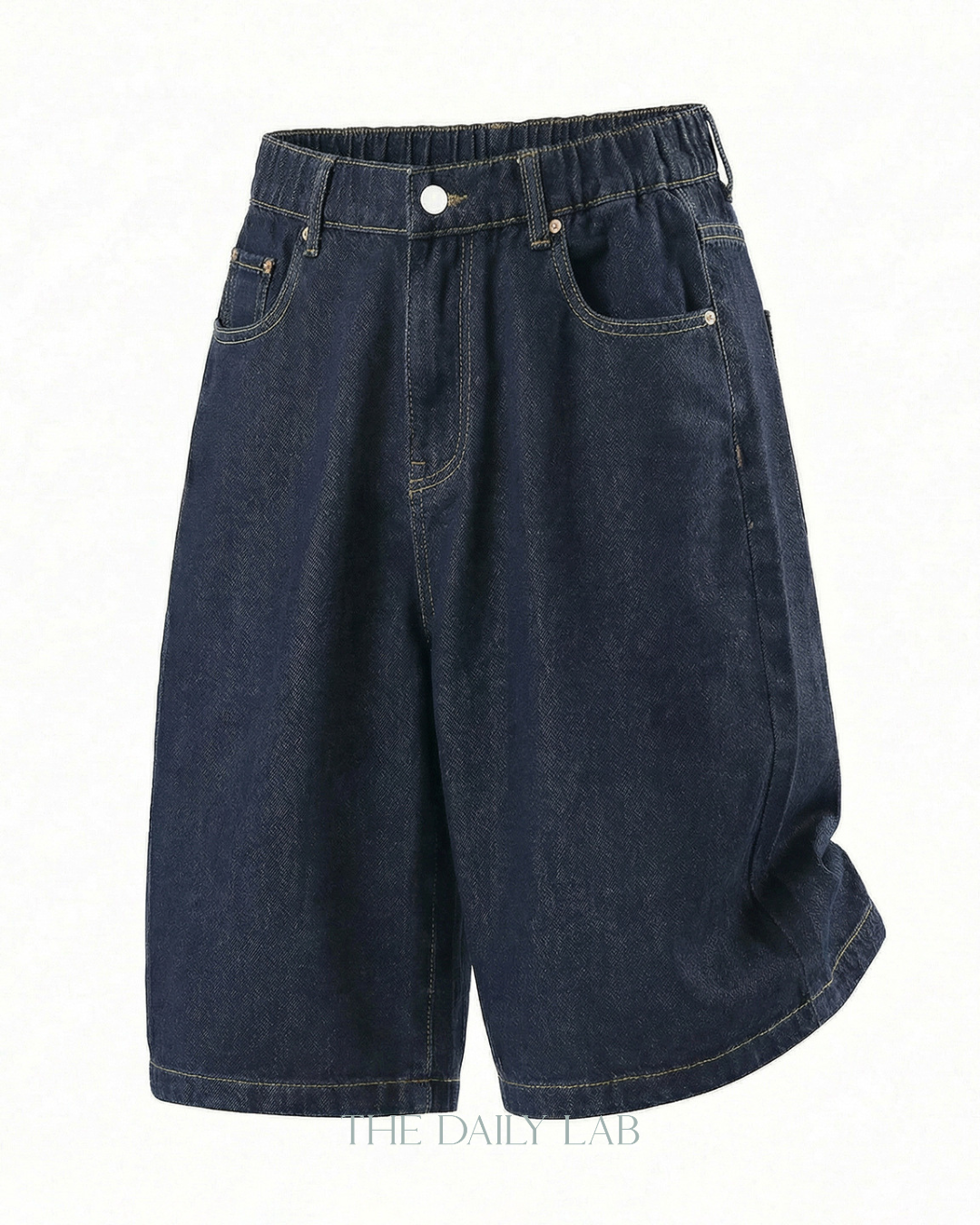 Coastal Fade Denim Shorts in Black