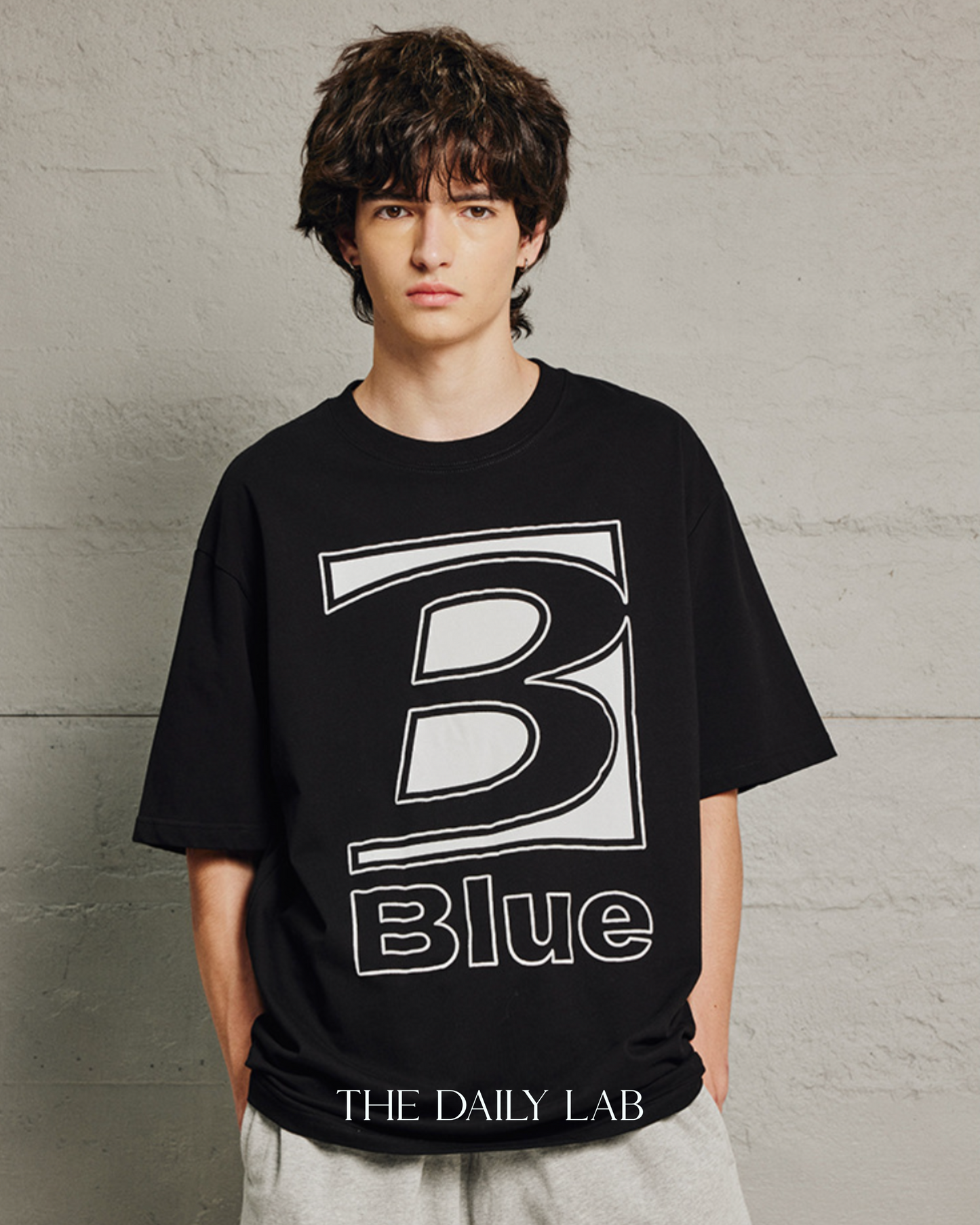 250G BLUE Oversized Shirt in Black