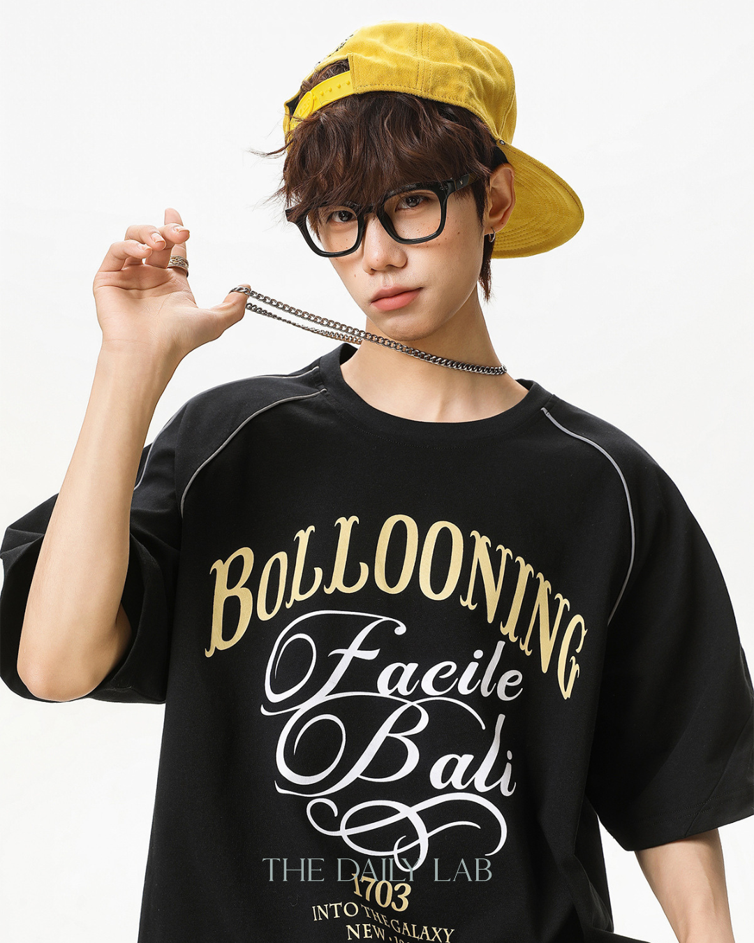 Reflect Motion Oversized Tee in Black