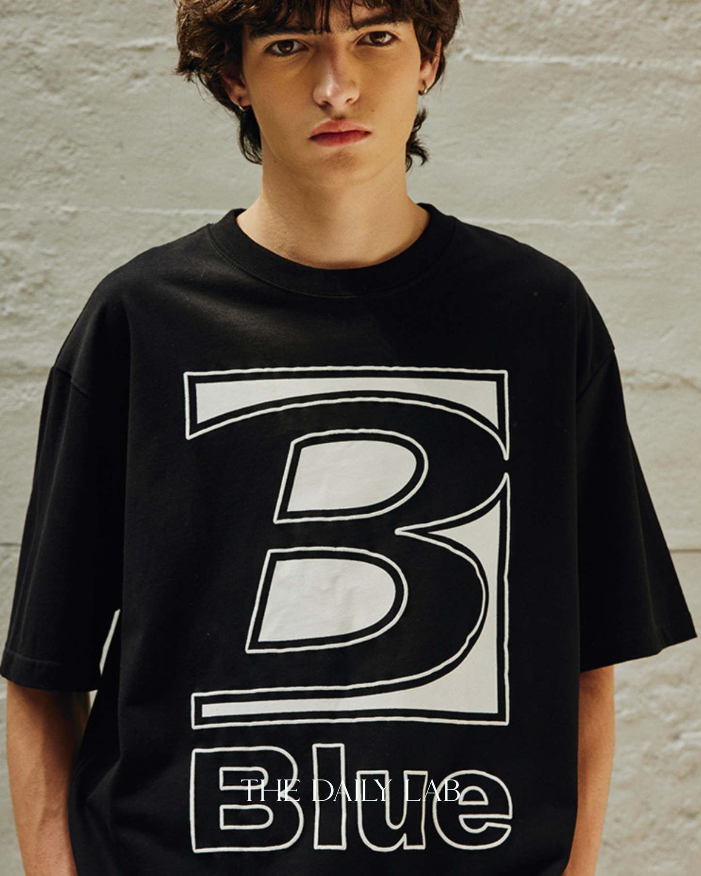 250G BLUE Oversized Shirt in Black