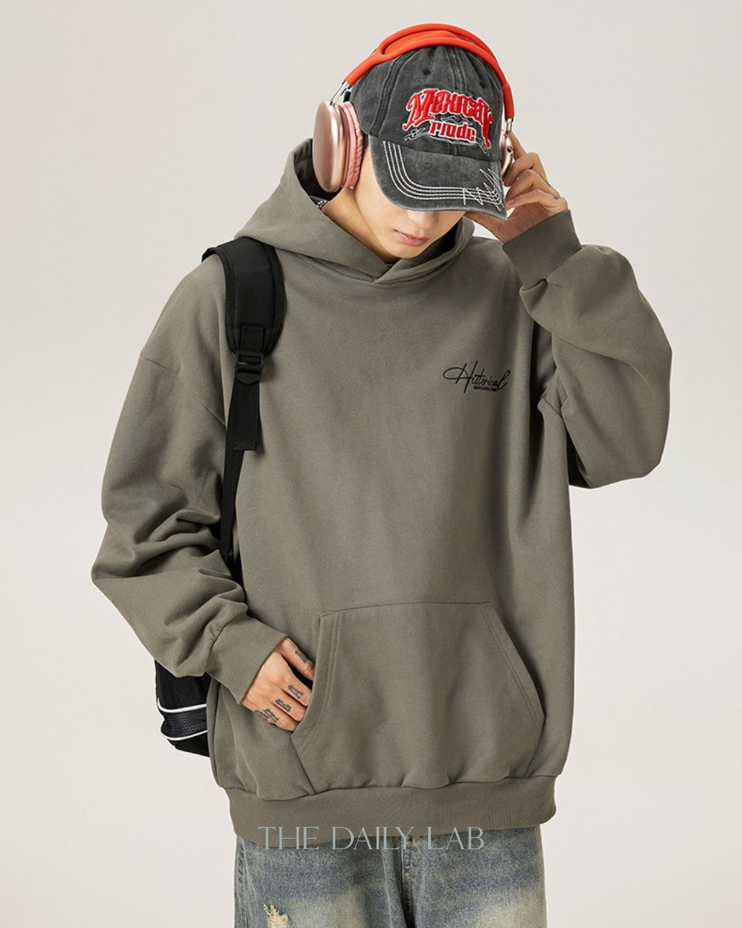 Historical 400G Vintage Heavyweight Hoodie in Green