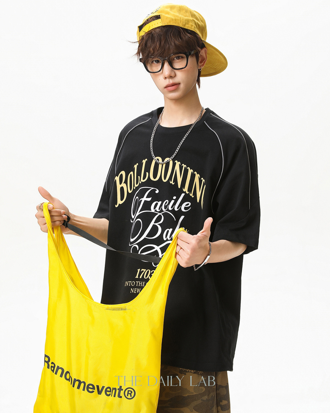 Reflect Motion Oversized Tee in Black