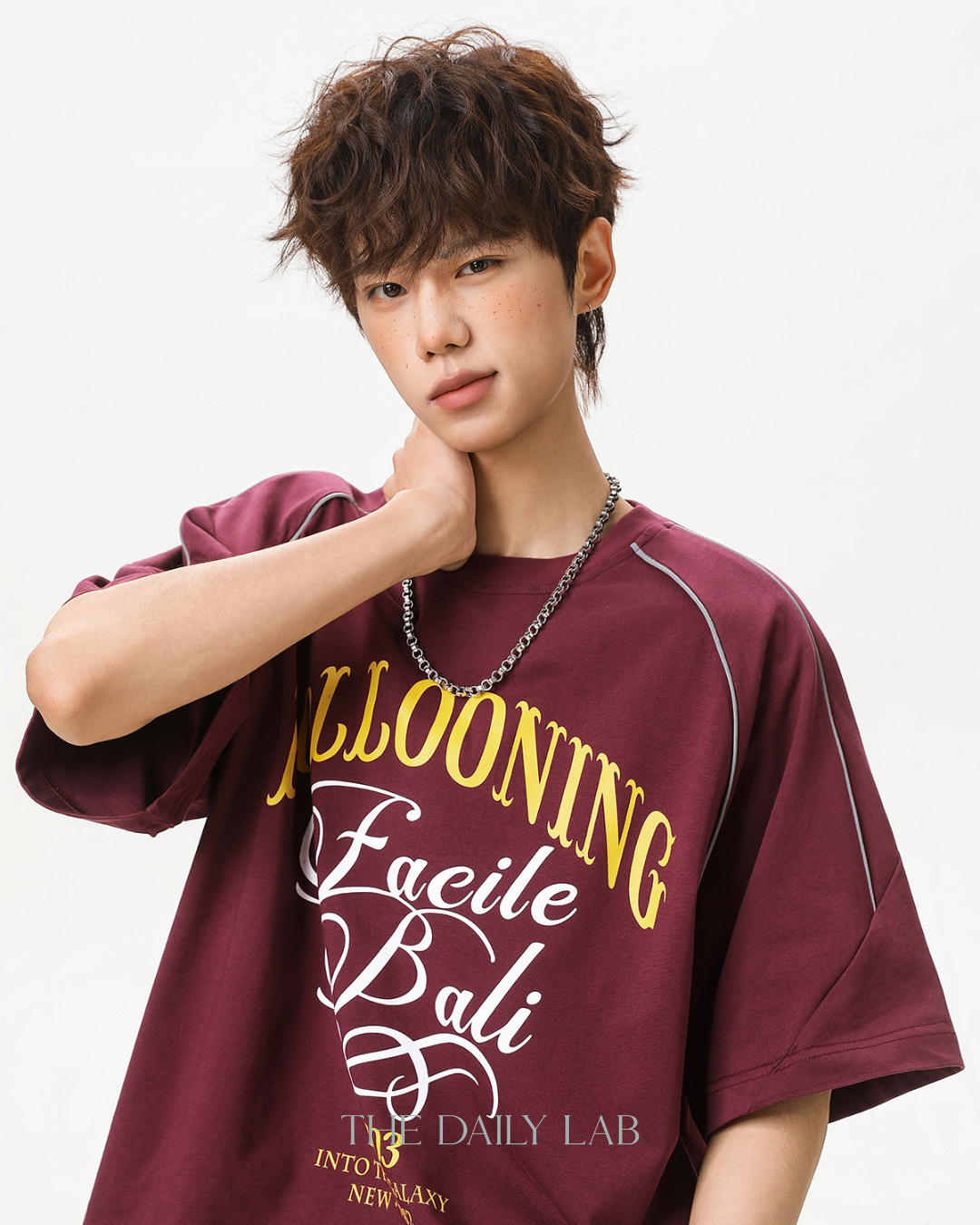 Reflect Motion Oversized Tee in Red