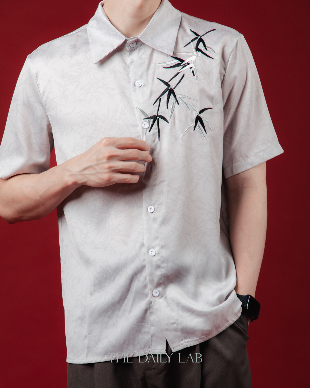 Embroidery Bamboo Overshirt