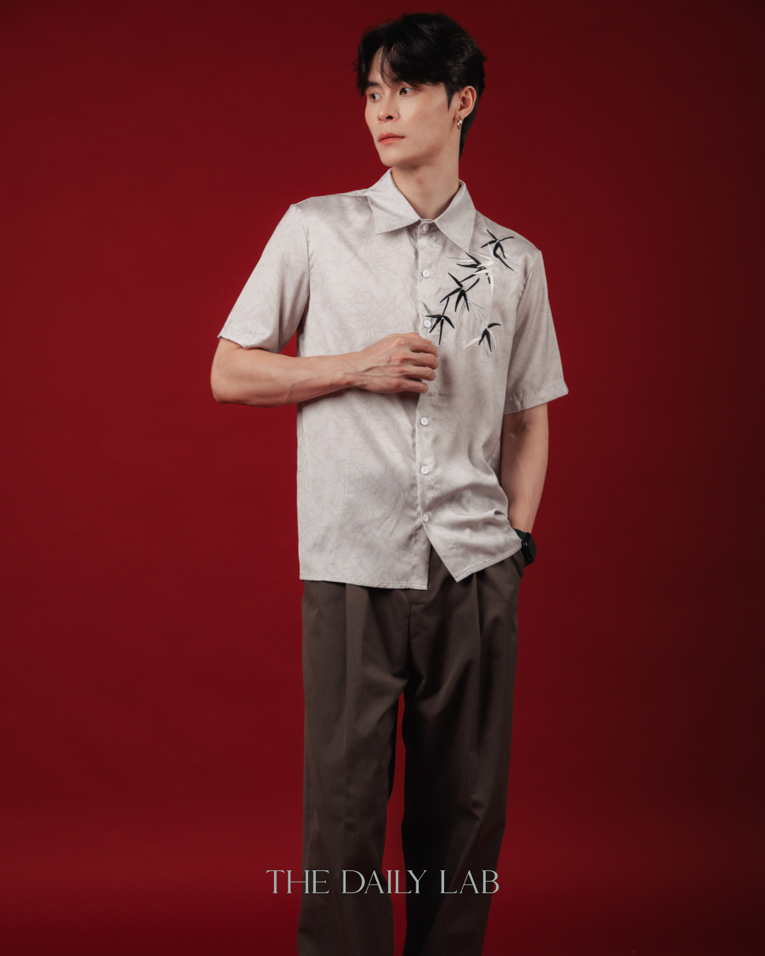 Embroidery Bamboo Overshirt