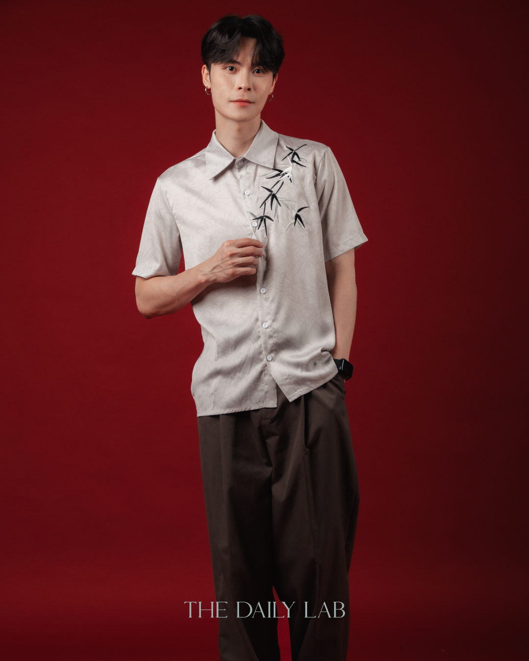 Embroidery Bamboo Overshirt