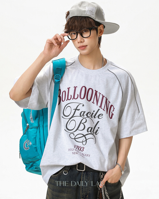 Reflect Motion Oversized Tee in Grey