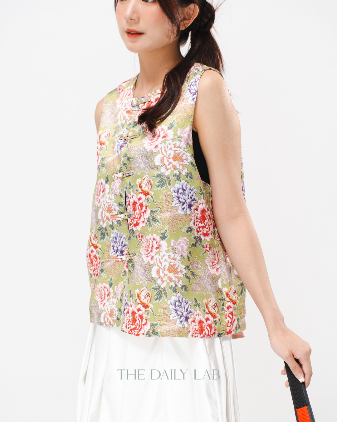 Peony Garden Brocade Top