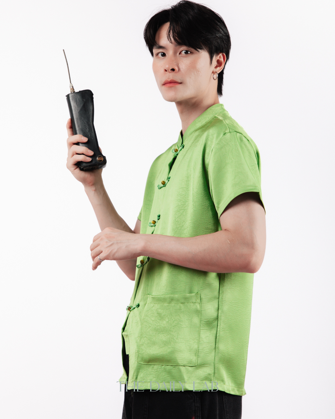 Crimson Knot Tang Shirt  in Green