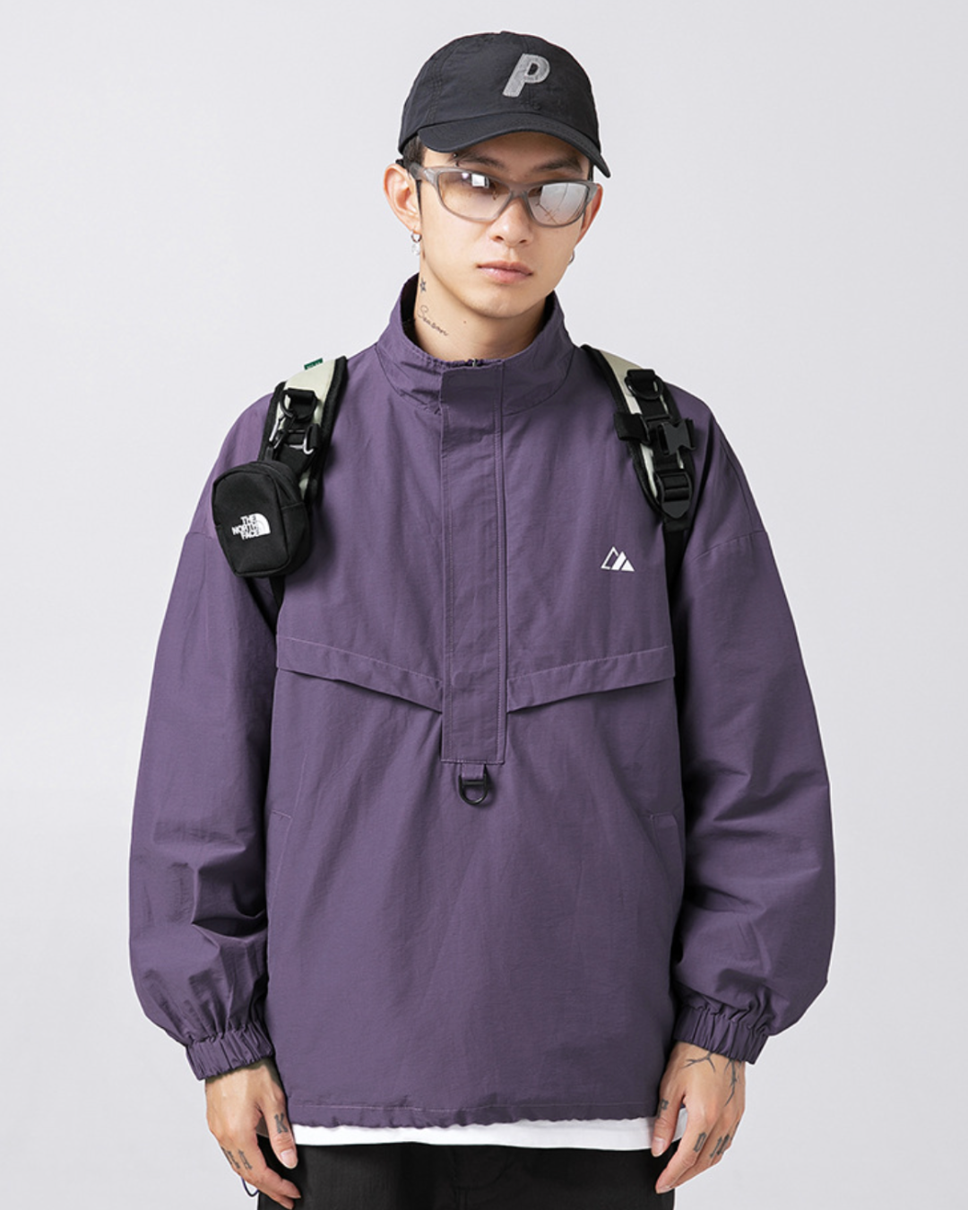 Taslon Outdoor Jacket in Purple