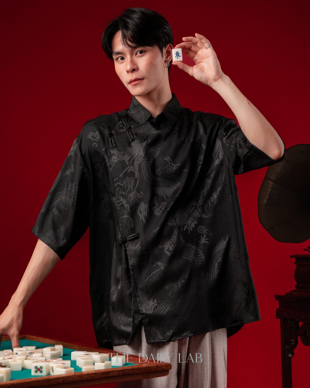 Shadow Dragon Tang Shirt in Black