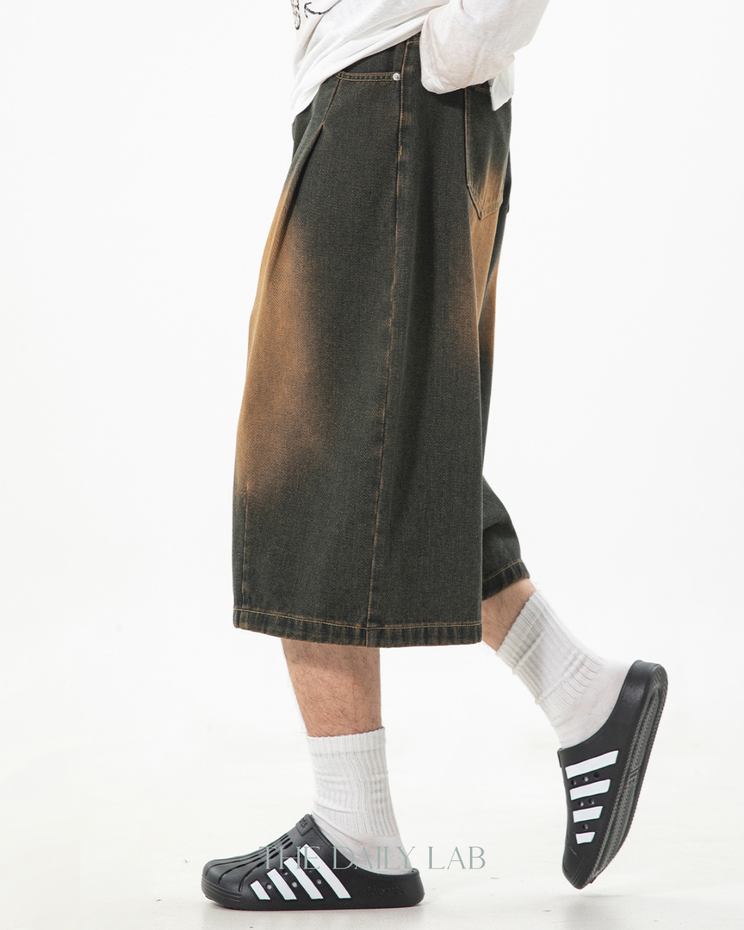 Archive Fade Denim Shorts in Vintage Blue