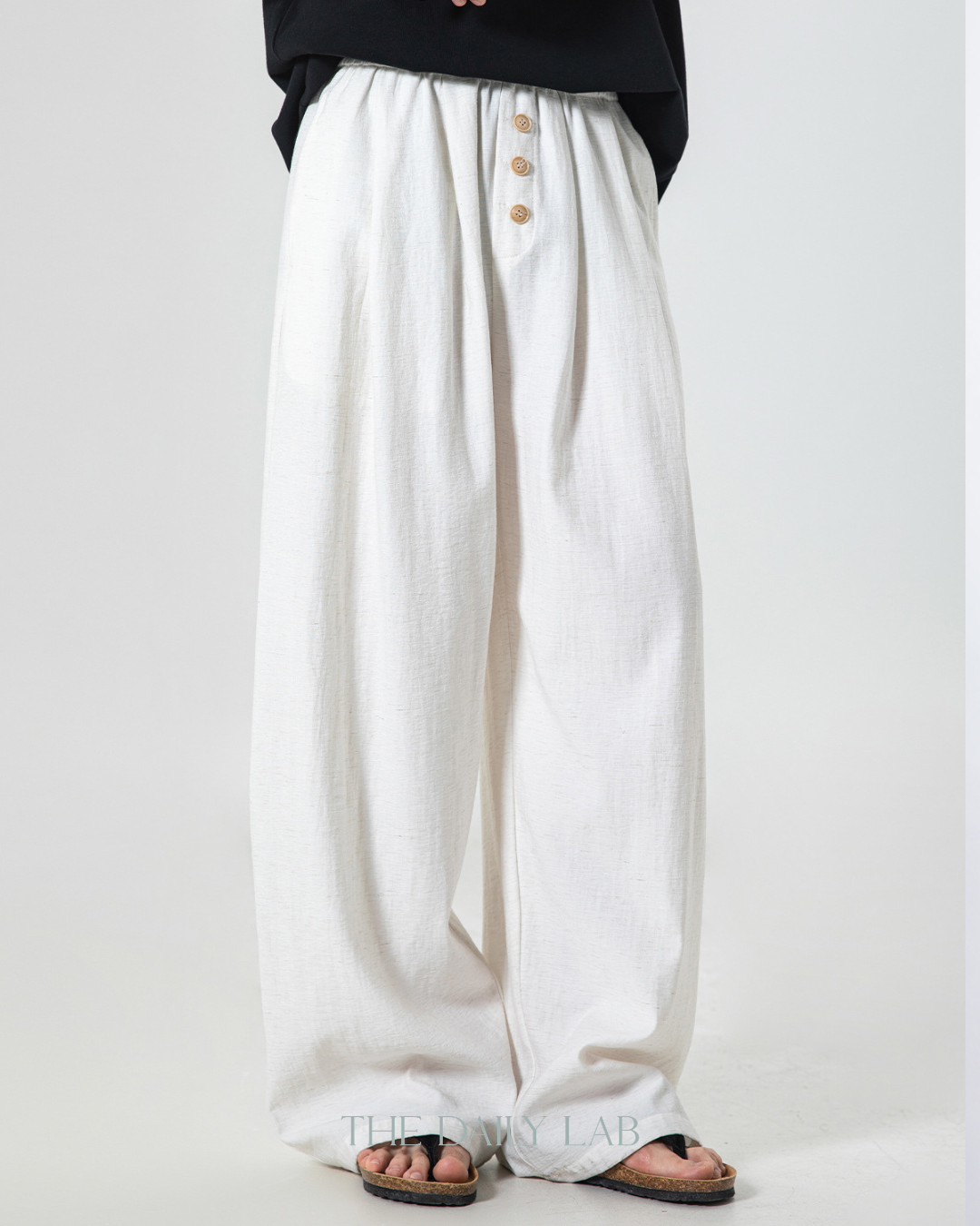 Breeze Drape Trousers in White