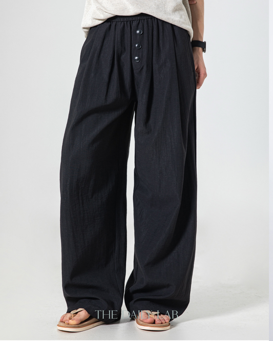 Breeze Drape Trousers in Black