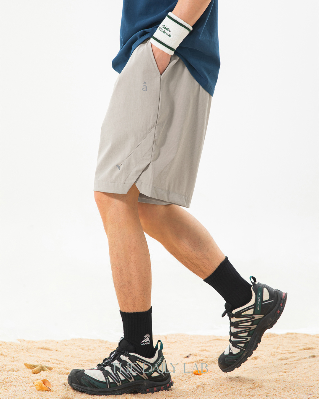 Aero Utility Shorts in Beige