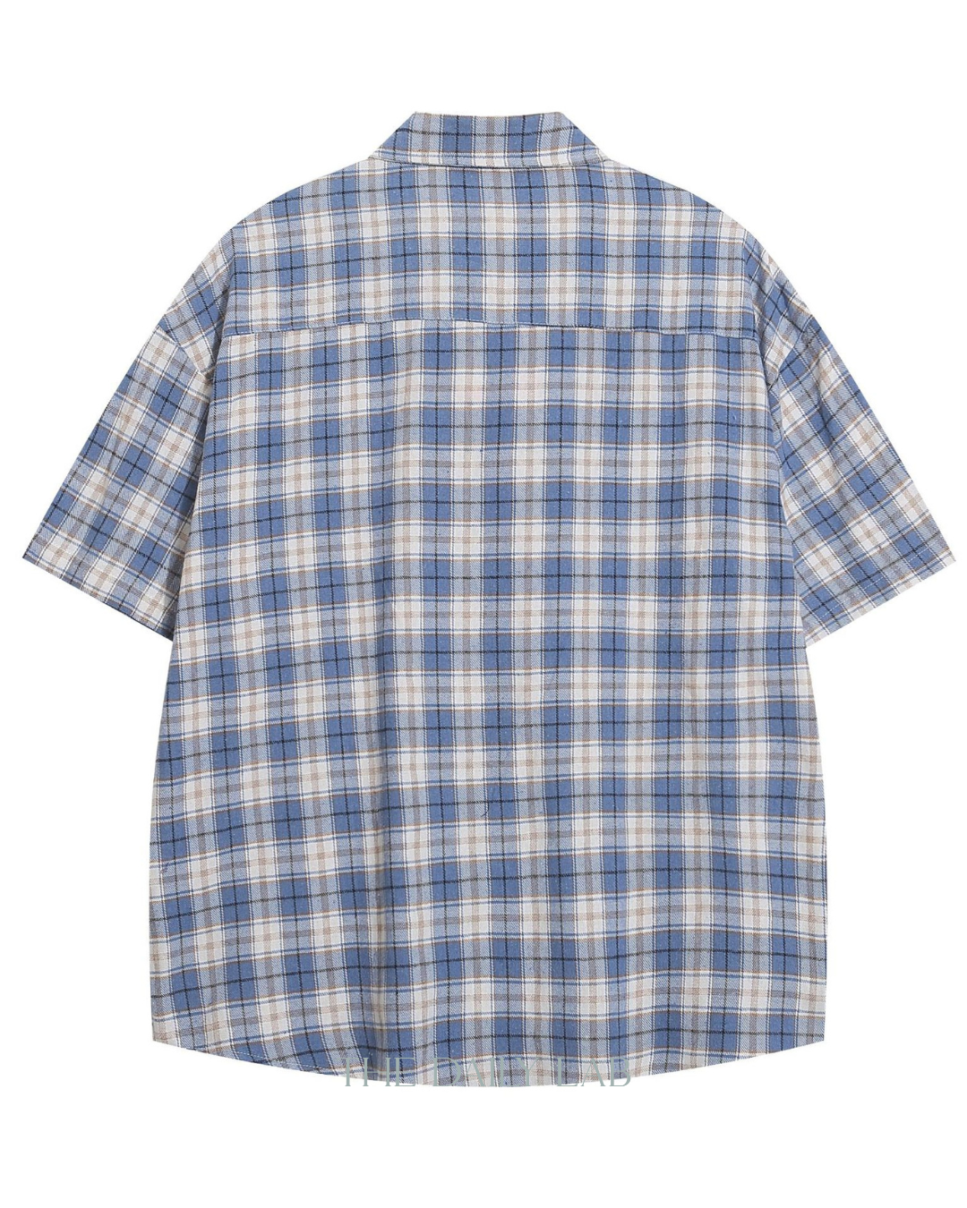 Summer Vintage Plaid Shirt in Blue