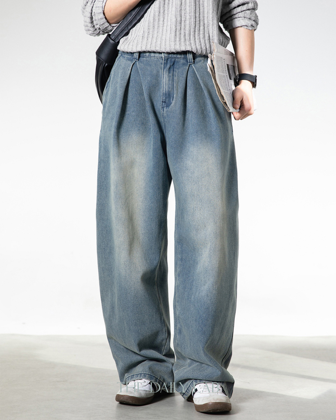 Vintage Structure Straight Denim in Blue