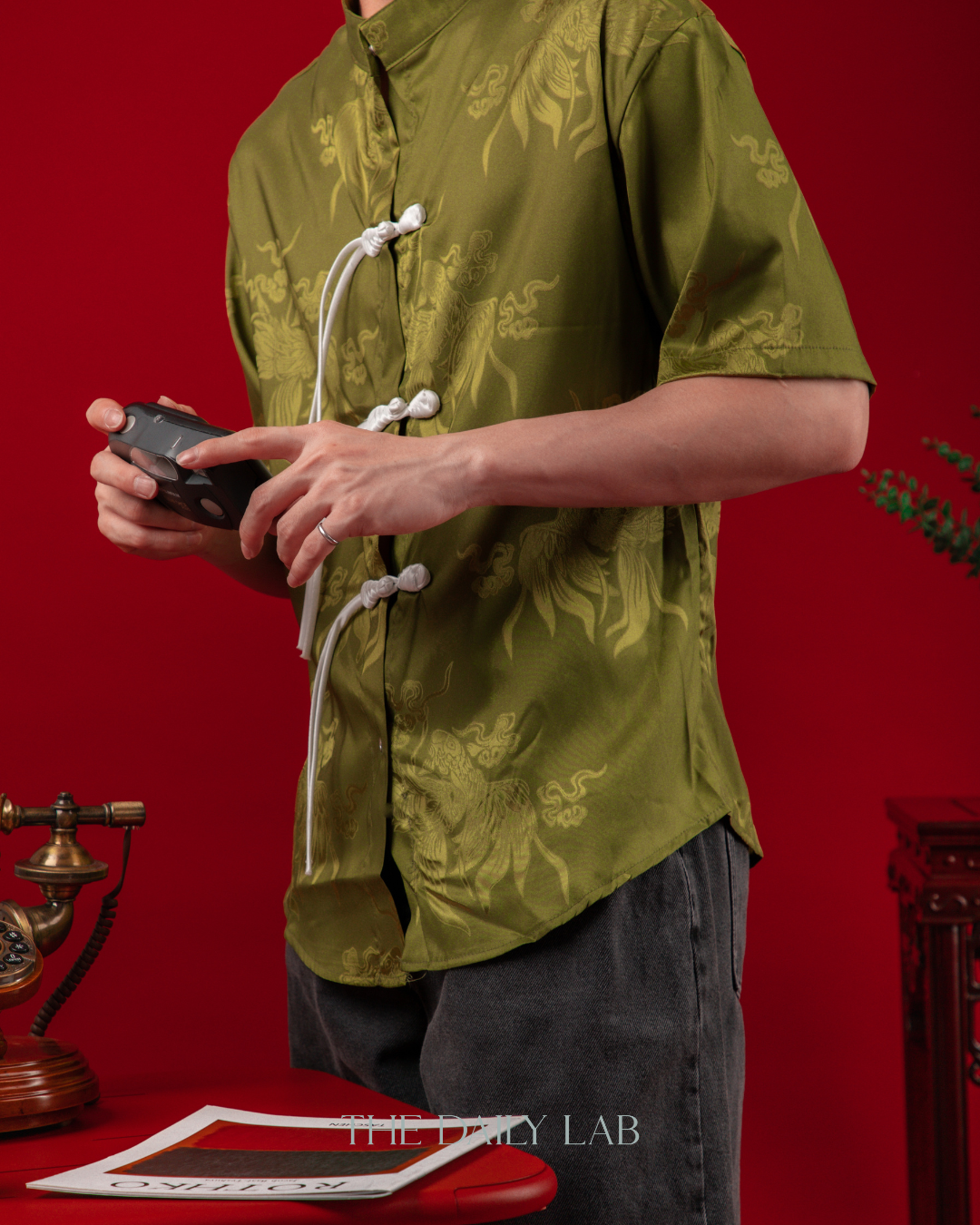 Neon Dragon Tang Shirt in Green