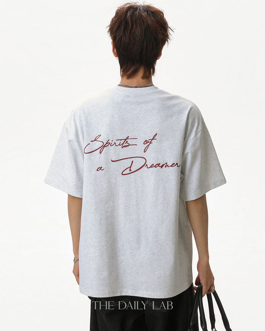 Dreamer Spirit Tee in Light Grey
