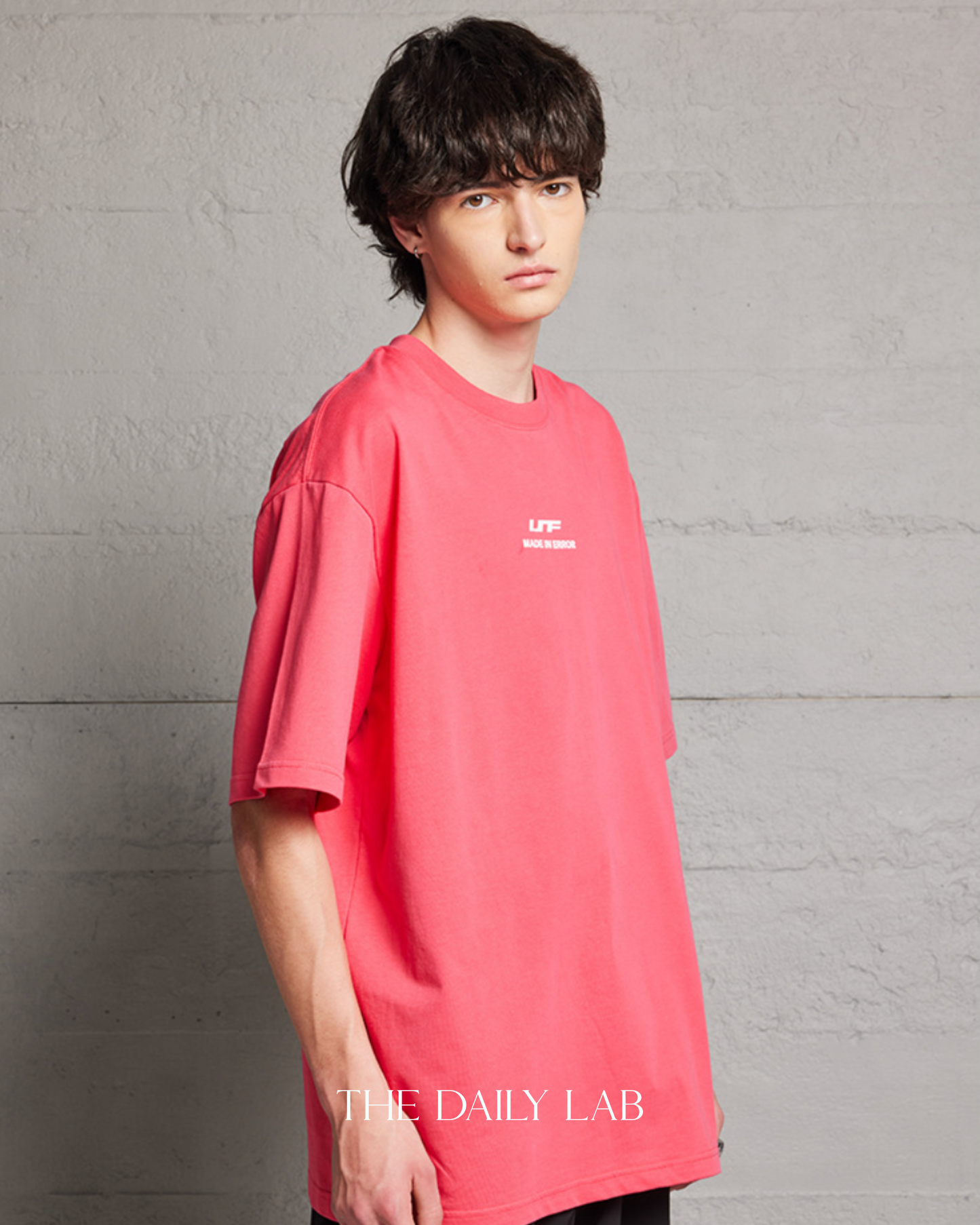 250G MADE IN ERROR Oversized Shirt in Pink