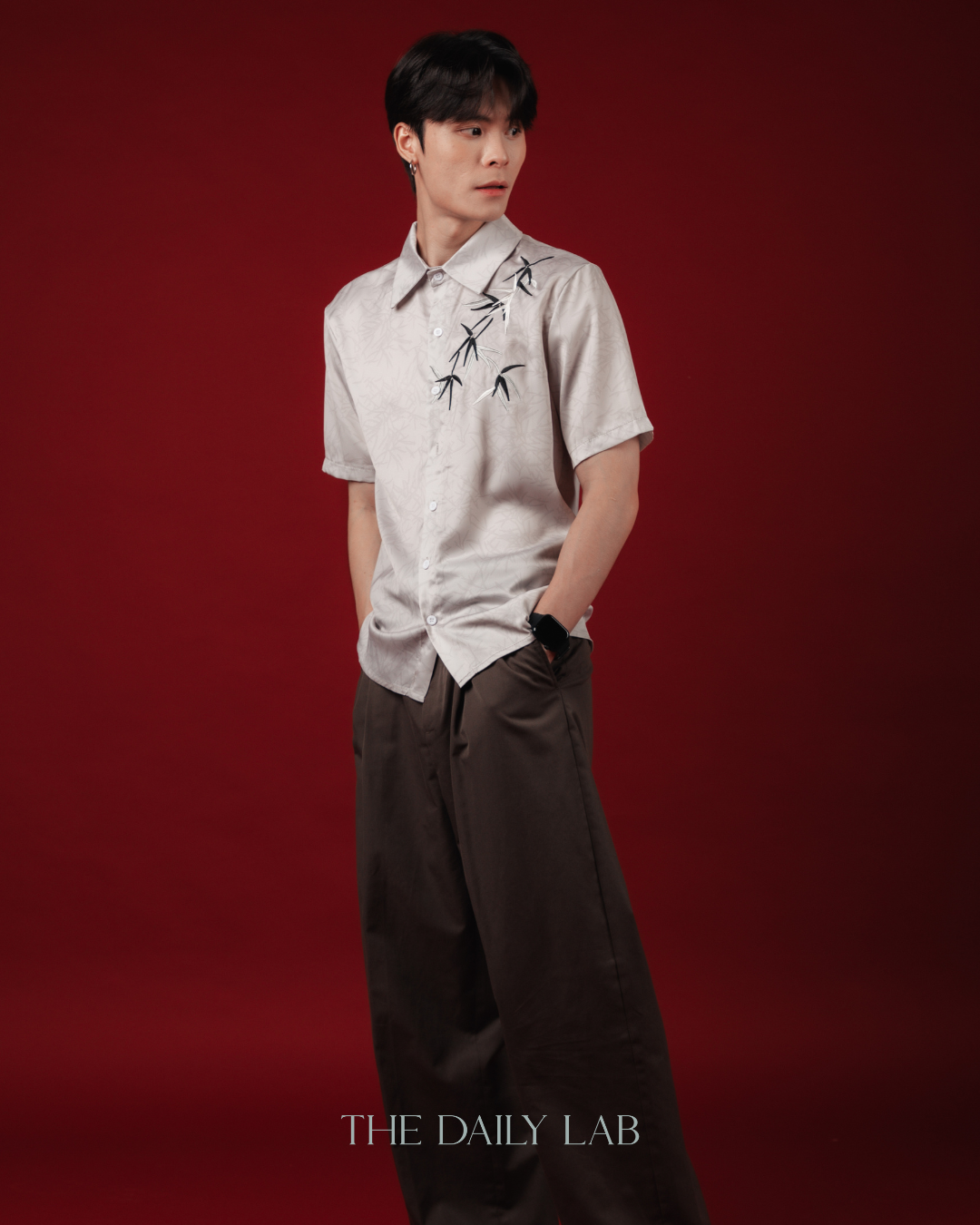 Embroidery Bamboo Overshirt